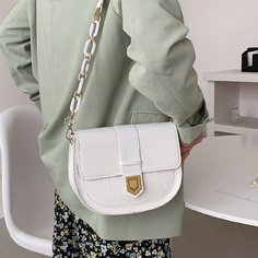 Сумка через плечо с крокодиловым узором Shein