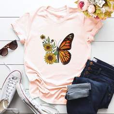 Животный Повседневный Футболки Shein