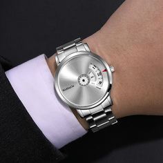 Серебряные Повседневный Мужские часы Shein