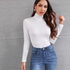 Одноцветный Основы Футболки Shein