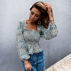 Блуза с цветочным принтом Shein