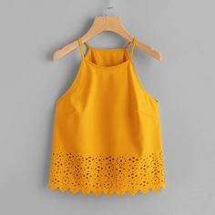 Топ с оригинальной отделкой Shein