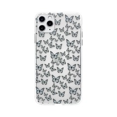 1шт прозрачный чехол для iPhone с узором бабочки Shein