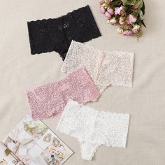 Одноцветный Бесшовные трусы Shein