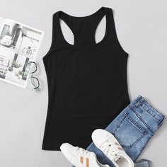 Жилет с гладкой спиной Shein