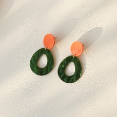 Акриловые геометрические серьги-подвески Shein