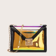 На цепочке Крокодил Стильный Сумка через плечо Shein