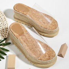 Одноцветный Отпуск Туфли на танкетке Shein