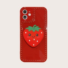 1шт чехол для iPhone и 1шт держатель для телефона в мультипликационной форме Shein