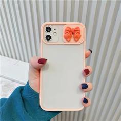 Чехол для телефона с движной крышкой камеры и бантом Shein