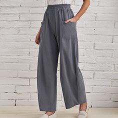 Широкие брюки с карманом Shein