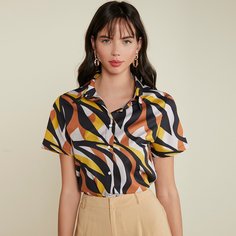 Блузка с принтом Shein