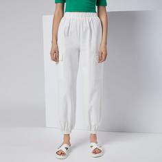 Брюки-карго с карманом и эластичной талией Shein