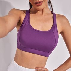 Неоновый оранжевый бюстгальтер Shein