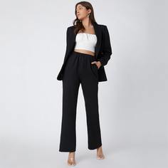 Однотонные широкие брюки Shein