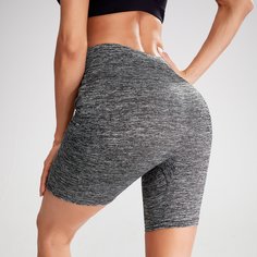 Байкерские шорты с широкой талией Shein