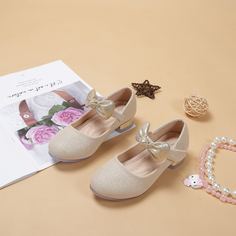 Балетки с бантом для девочек Shein