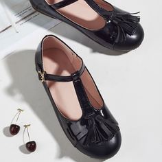 Балетки с бахромой для девочек Shein
