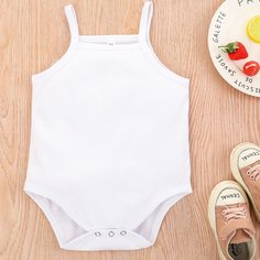 Одноцветный Боди для малышей Shein