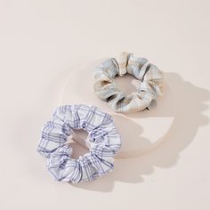 2шт резинка для волос в клетку Shein