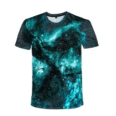 Мужская футболка с принтом 3D Galaxy Paint Shein