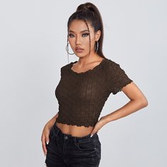 Однотонный топ Shein