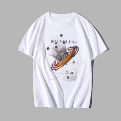 Мужская футболка с оригинальным принтом Shein