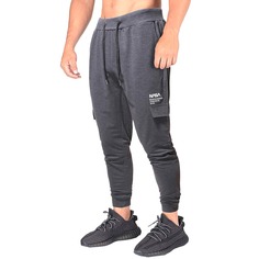 Мужские спортивные брюки с текстовым принтом и карманом Shein