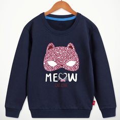 Мультяшный принт Повседневный Свитшоты для девочек Shein