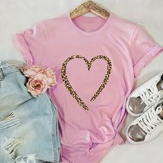 Футболка с леопардовым принтом Shein