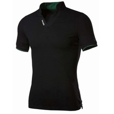 Мужская рубашка-поло с текстовым принтом Shein