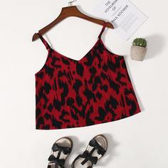 Топ на бретелях с графическим принтом для девочек Shein