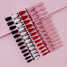 Однотонные накладные ногти 20шт Shein
