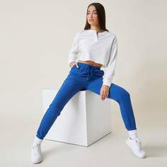 Однотонные спортивные брюки на кулиске Shein