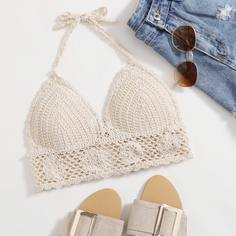 Открытая спина Одноцветный Накидки Shein