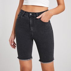 Джинсовые шорты с карманом Shein