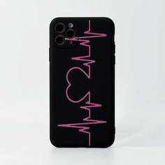Чехол для iPhone с принтом ЭКГ Shein