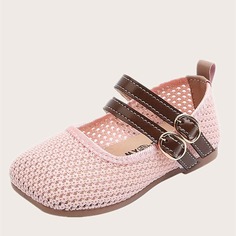Одноцветный Детские балетки Shein