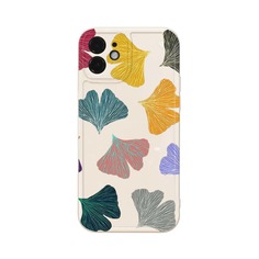 Чехол для iPhone с узором гинкго Shein