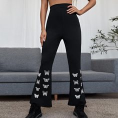 Животный Повседневный Брюки Shein