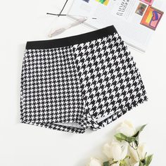 Шорты с принтом "хаундстут Shein