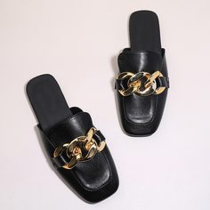 Одноцветный панк Балетки Shein