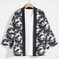 Принт Отпуск Мужские рубашки Shein