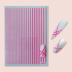 1 лист наклейка для ногтей в форме линии Shein