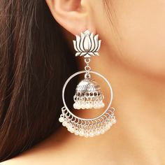 Jhumka серьги-подвески с искусственным жемчугом Shein