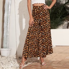 Широкие брюки с леопардовым принтом Shein