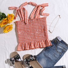 Топ в клетку Shein