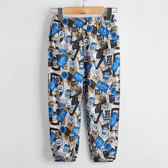 буква Повседневный Брюки для мальчиков Shein