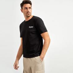 Мужская футболка с текстовым принтом Shein