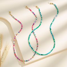 2шт цепочка для очков с бусинами Shein